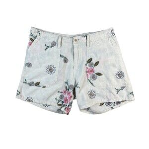Dylan 100% Cotton Embroidered Shorts Size 4 Mid-Rise D5W122SS90